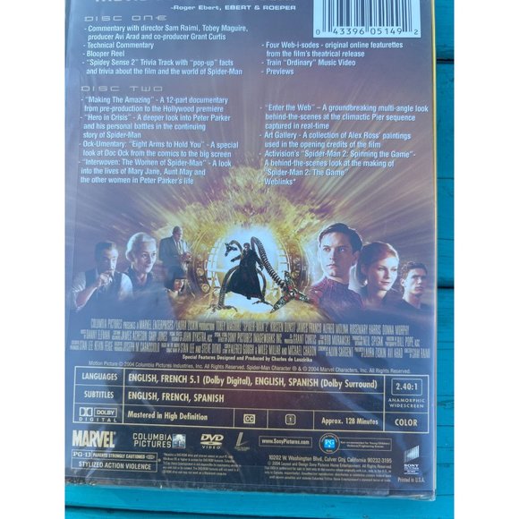 New Spiderman 2  Movie Widescreen Special Edition DVD Marvel Super Hero Gift - Picture 13 of 13